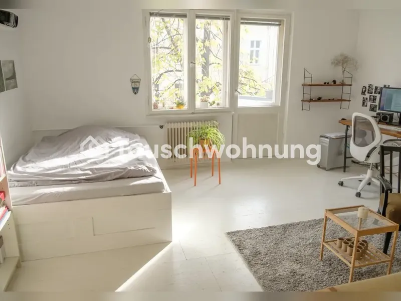 Tauschwohnung: grüne, ruhige 1-Zimmer Wohnung in Kreuzberg, Balkon! — photo 1